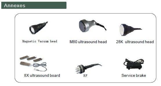 Ultrasonic Body Slimming Machine, 100w Cavitation Vacuum RF Beauty Equipment