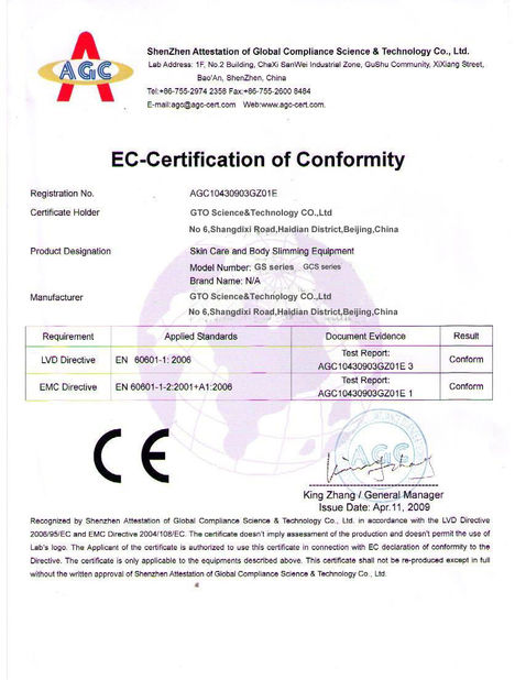 China GTO Science &amp; Technology Co., Ltd Certification